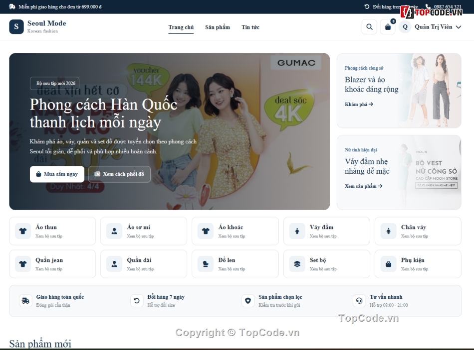 bán quần áo,Website bán quần áo,Web bán áo quần